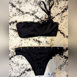 BarIII 2 piece blk swimsuit
